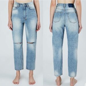 Ksubi Chlo Wasted Mortal Slash High Rise Crop Jeans - 24